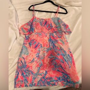 Lily Pulitzer pink and blue dress size M